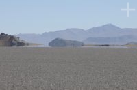 Os efeitos do ar quente na paisagem, Salar del Hombre Muerto, Altiplano de Catamarca/Salta, Argentina