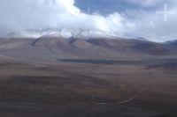 Altiplano (Puna) cerca del paso y volcán Socompa (límite Argentina-Chile), provincia de Salta, Argentina