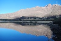 A Laguna Brealito, no vale 'Calchaquí', província de Salta, Argentina