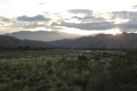 Entardecer no vale Calchaquí, província de Salta, Argentina