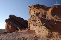 A formação rochosa chamada de "Los Colorados", vale Calchaquí, província de Salta, Argentina