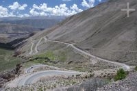 La carretera de la Cuesta de Lipán, provincia de Jujuy, Argentina