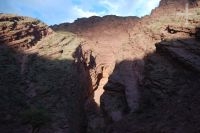 Formação rochosa no vale 'Quebrada de Cafayate', Argentina