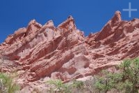 Formações rochosas do vale 'Quebrada de Cafayate', Argentina