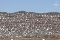 Rochas sedimentares no Deserto do Labirinto, província de Salta, Argentina