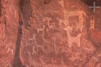 Petroglifos (inscrições na rocha), Laguna Brealito, Salta, Argentina, Cordilheira dos Andes